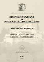 Copertina III Convegno nazionale di psicologia dell'invecchiamento