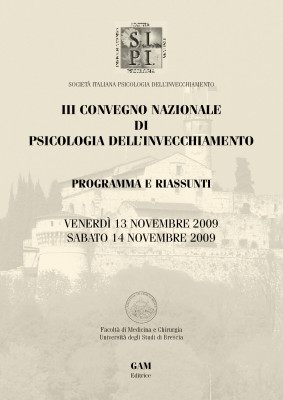Copertina III Convegno nazionale di psicologia dell'invecchiamento