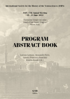 Copertina ISHN 2012 - PROGRAM ABSTRACT BOOK